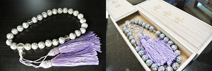 石材を使った御念珠